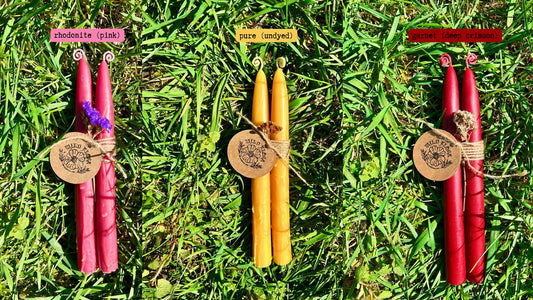 High Priestess Beeswax Taper Candles
