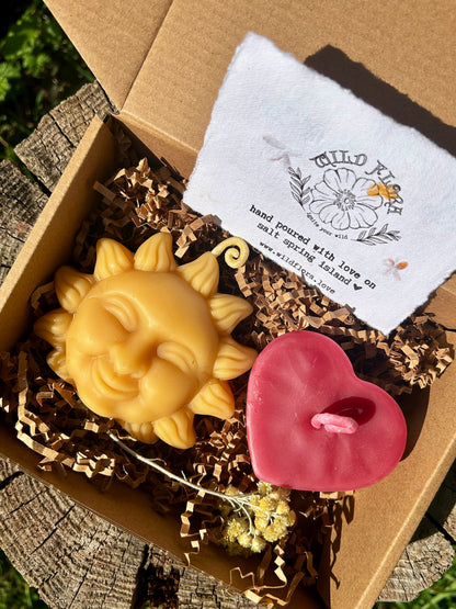 Custom Beeswax Candle Gift Box