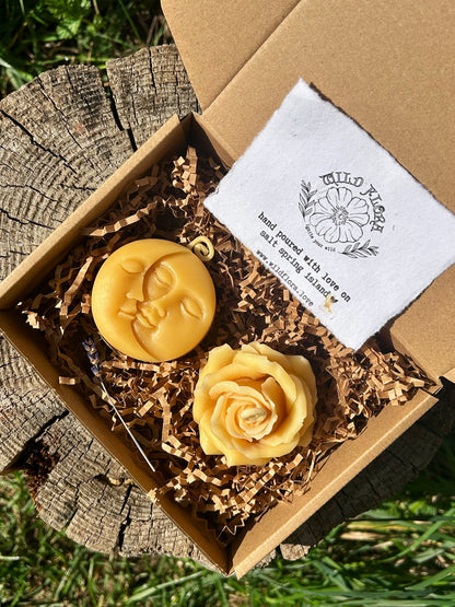 Custom Beeswax Candle Gift Box