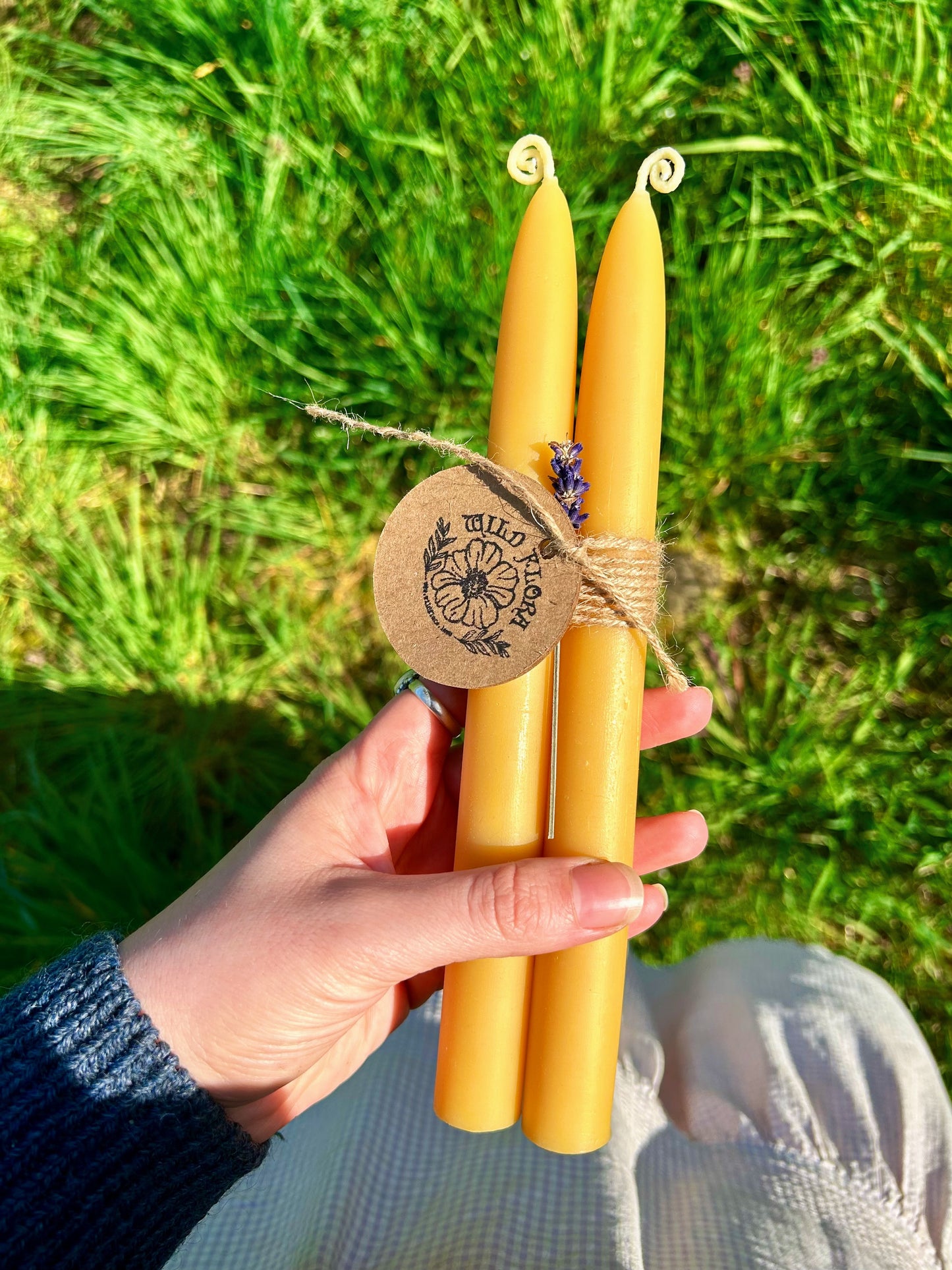 High Priestess Beeswax Taper Candles